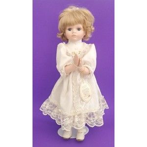 Emerald Doll Collection Praying Little Blond Girl "Hope" 16" Tall
